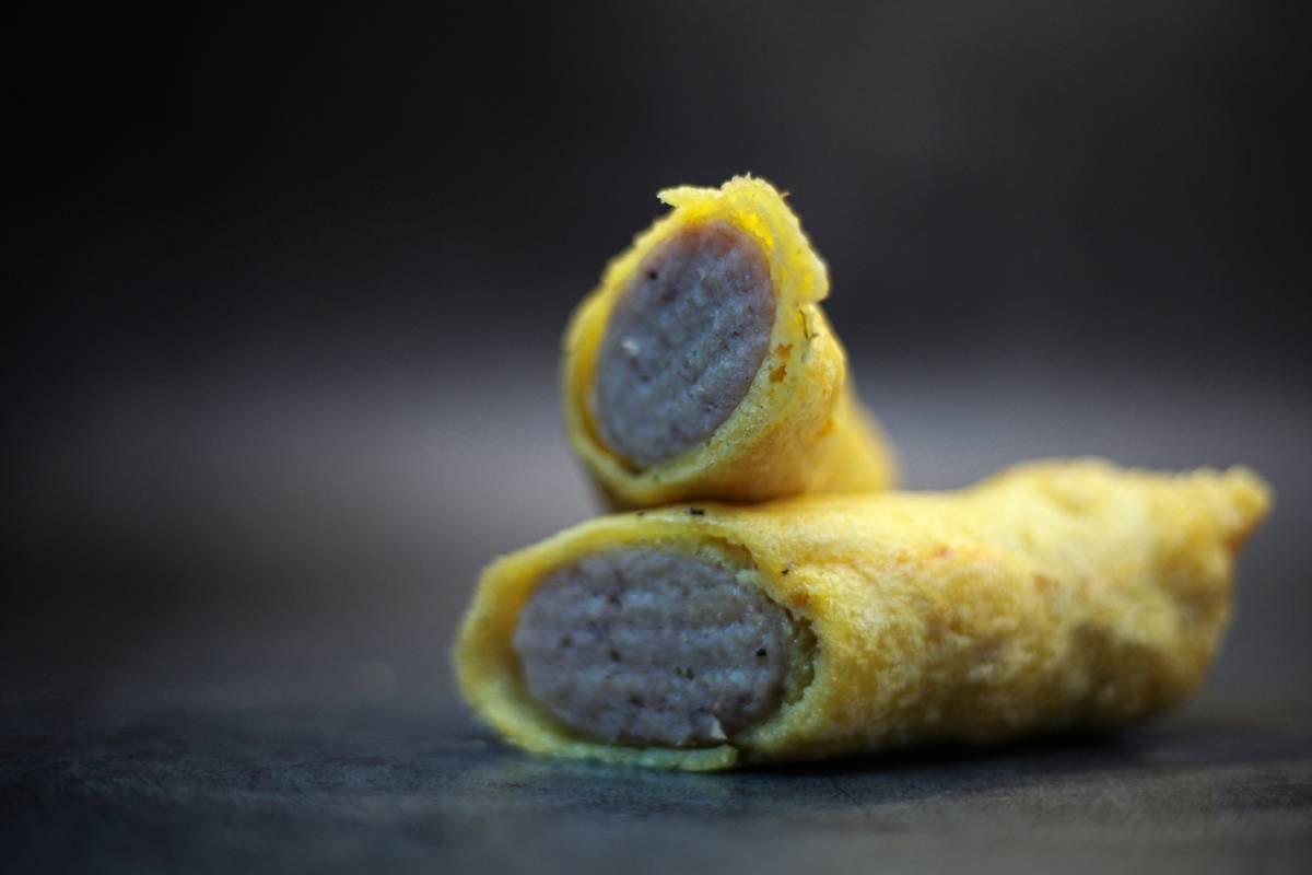 Side-by-side comparison chart showing toxic ingredients in human frozen breaded snacks vs. safe whole-food ingredients in vet-formulated pet frozen treats